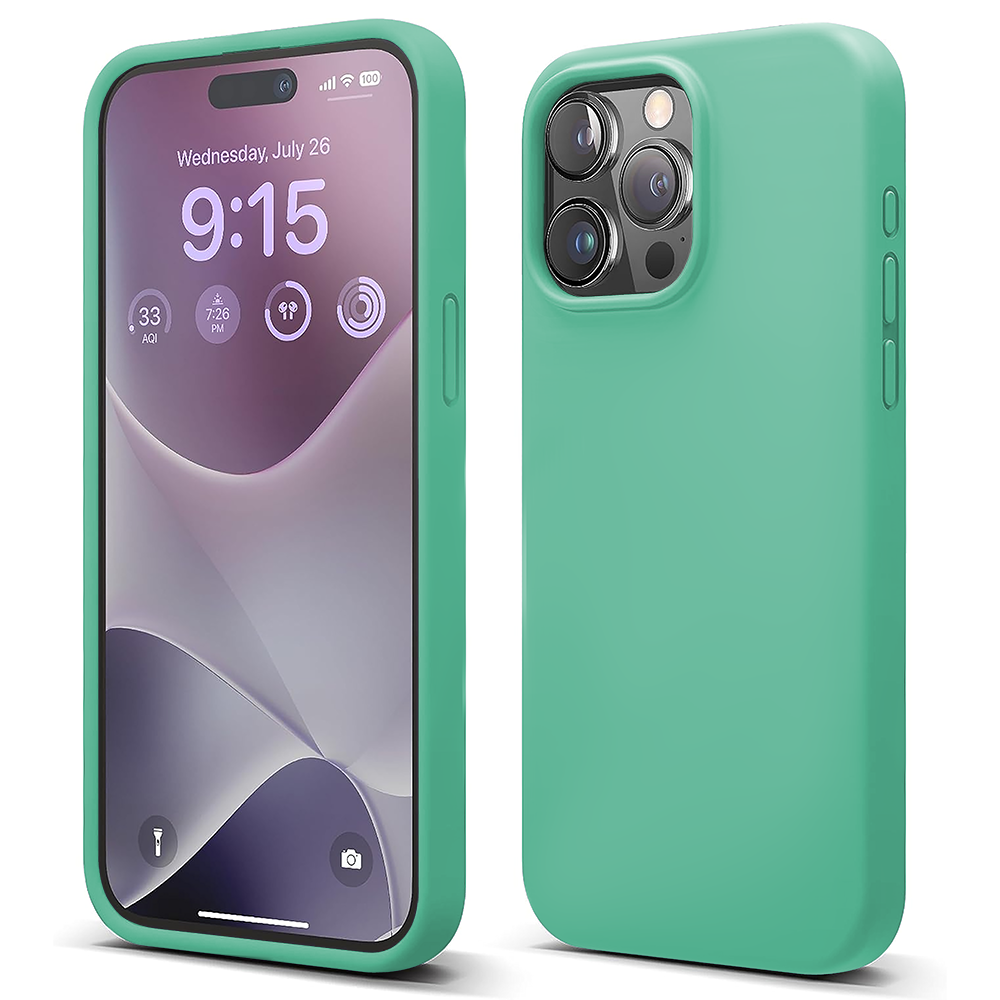 Husa Soft Silicone - iPhone 15 Pro Max - Webster Green