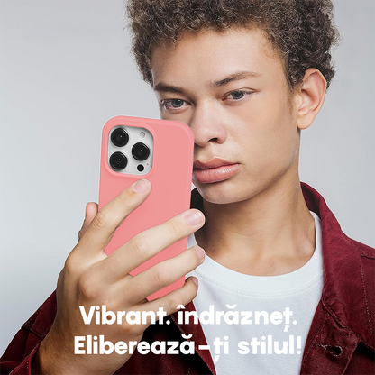 Husa Soft Silicone - iPhone 15 Pro - Roz