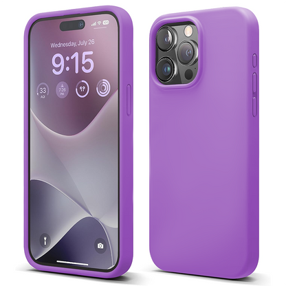 Husa Soft Silicone - iPhone 15 Pro - Light Purple