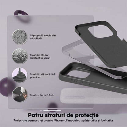 Husa Soft Silicone - iPhone 15 Pro - Dark Grey