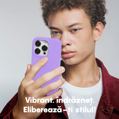 Husa Soft Silicone - iPhone 15 Pro - Light Lilac