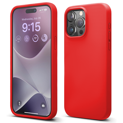 Husa Soft Silicone - iPhone 15 Pro - Rosu