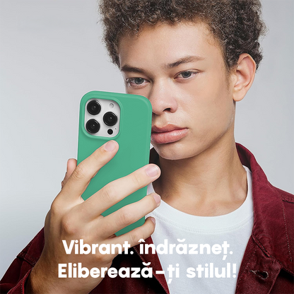 Husa Soft Silicone - iPhone 15 Pro - Webster Green