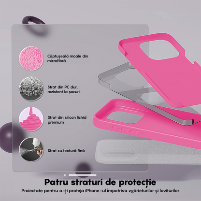 Soft Silicone Case - iPhone 15 Pro - Fuchsia