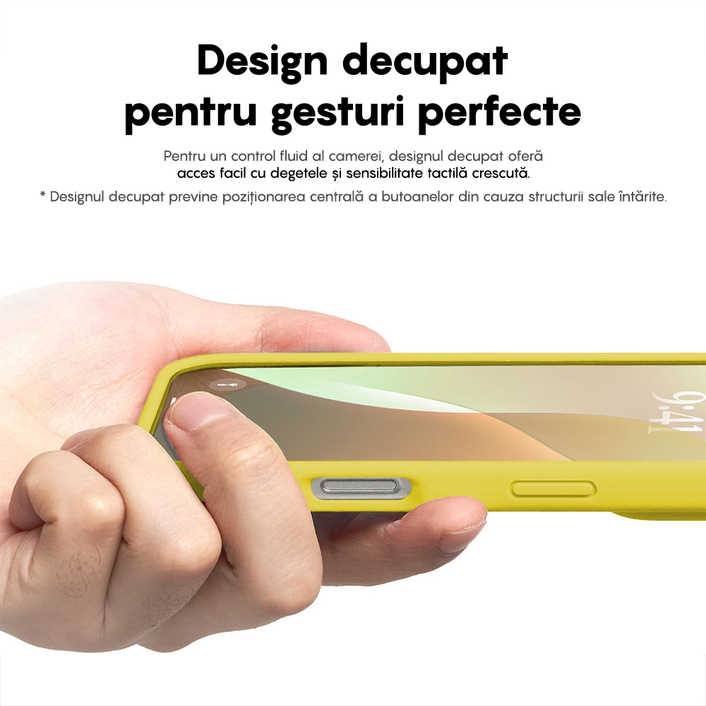 Husa Soft Silicone - iPhone 16 - Galben