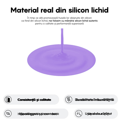 Husa Soft Silicone - iPhone 16 - Light Lilac