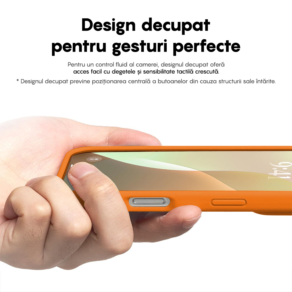 Husa Soft Silicone - iPhone 16 - Nectarine