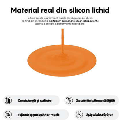 Husa Soft Silicone - iPhone 16 - Nectarine