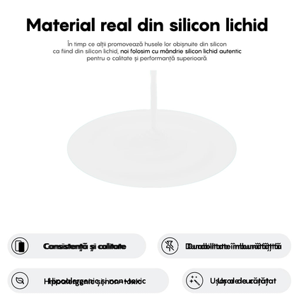 Husa Soft Silicone - iPhone 16 - Alb
