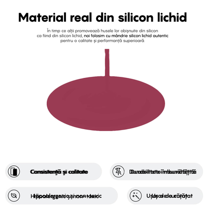 Husa Soft Silicone - iPhone 16 - Burgundy