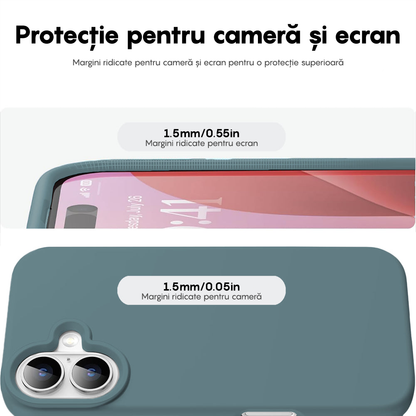 Husa Soft Silicone - iPhone 16 - Midnight Blue