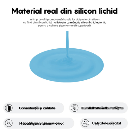 Husa Soft Silicone - iPhone 16 Plus - Cadet Blue