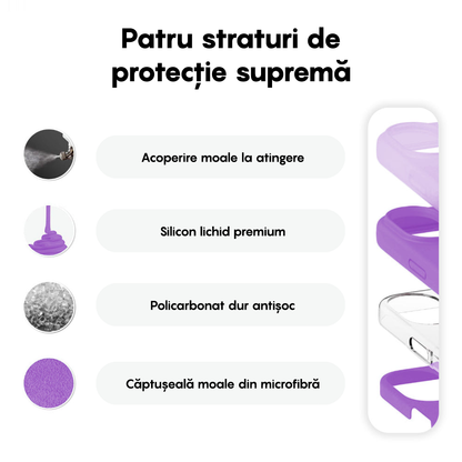 Husa Soft Silicone - iPhone 16 Plus - Light Purple