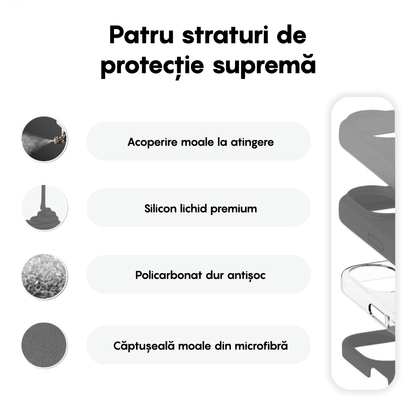 Husa Soft Silicone - iPhone 16 Plus - Dark Grey
