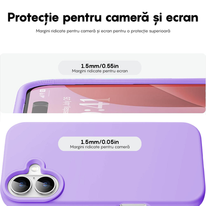 Husa Soft Silicone - iPhone 16 Plus - Light Lilac