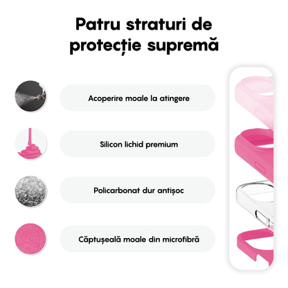 Husa Soft Silicone - iPhone 16 Plus - Fuchsia