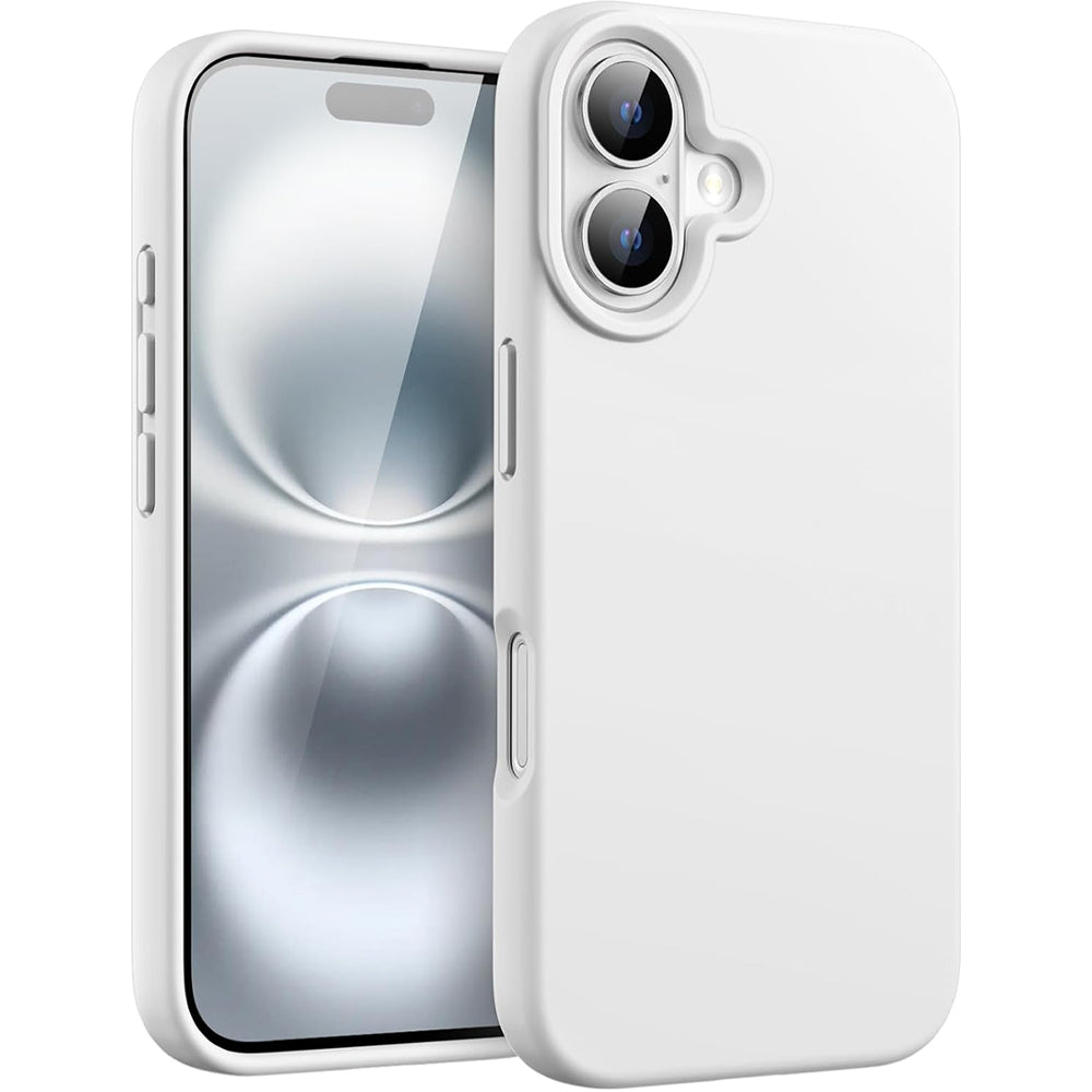 Husa Soft Silicone - iPhone 16 Plus - Alb