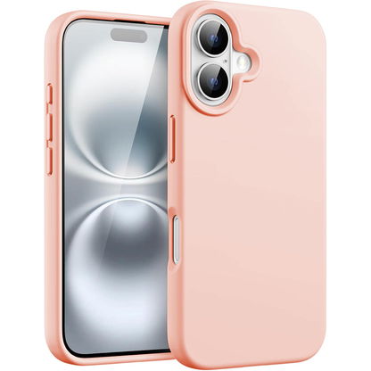 Husa Soft Silicone - iPhone 16 Plus - Pink Sand