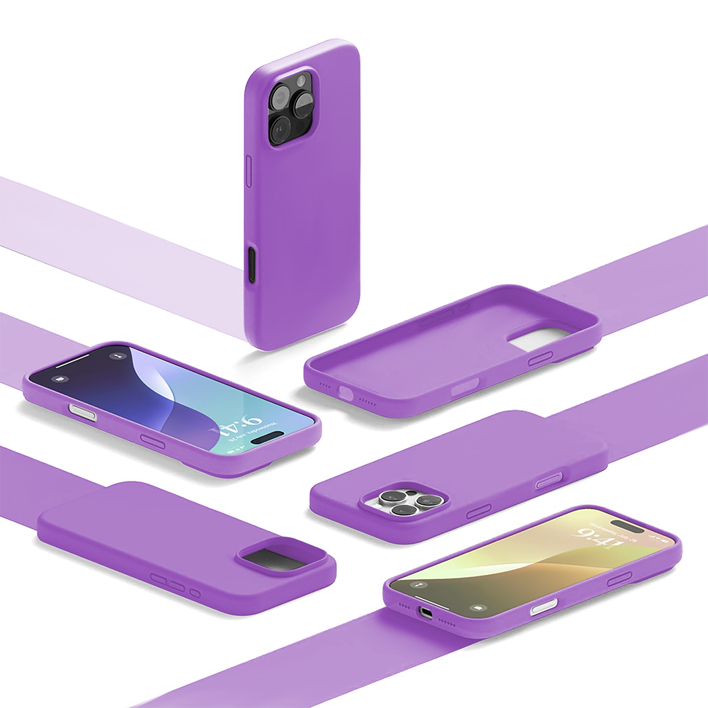 Husa Soft Silicone - iPhone 16 Pro Max - Light Purple