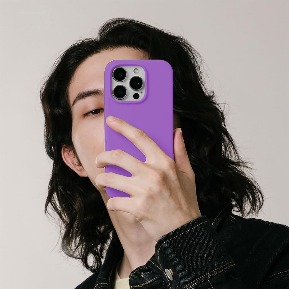 Husa Soft Silicone - iPhone 16 Pro Max - Light Purple
