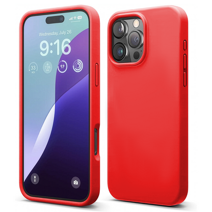 Husa Soft Silicone - iPhone 16 Pro Max - Rosu