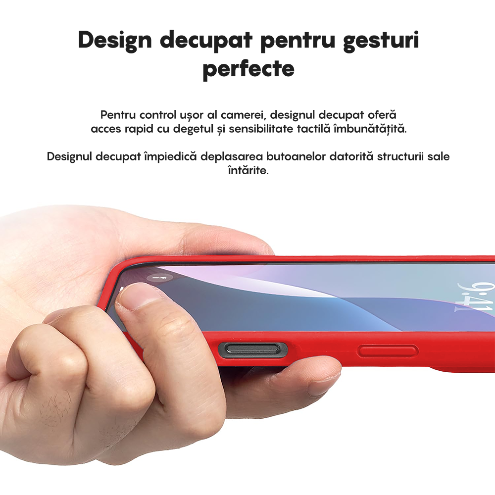 Husa Soft Silicone - iPhone 16 Pro Max - Rosu