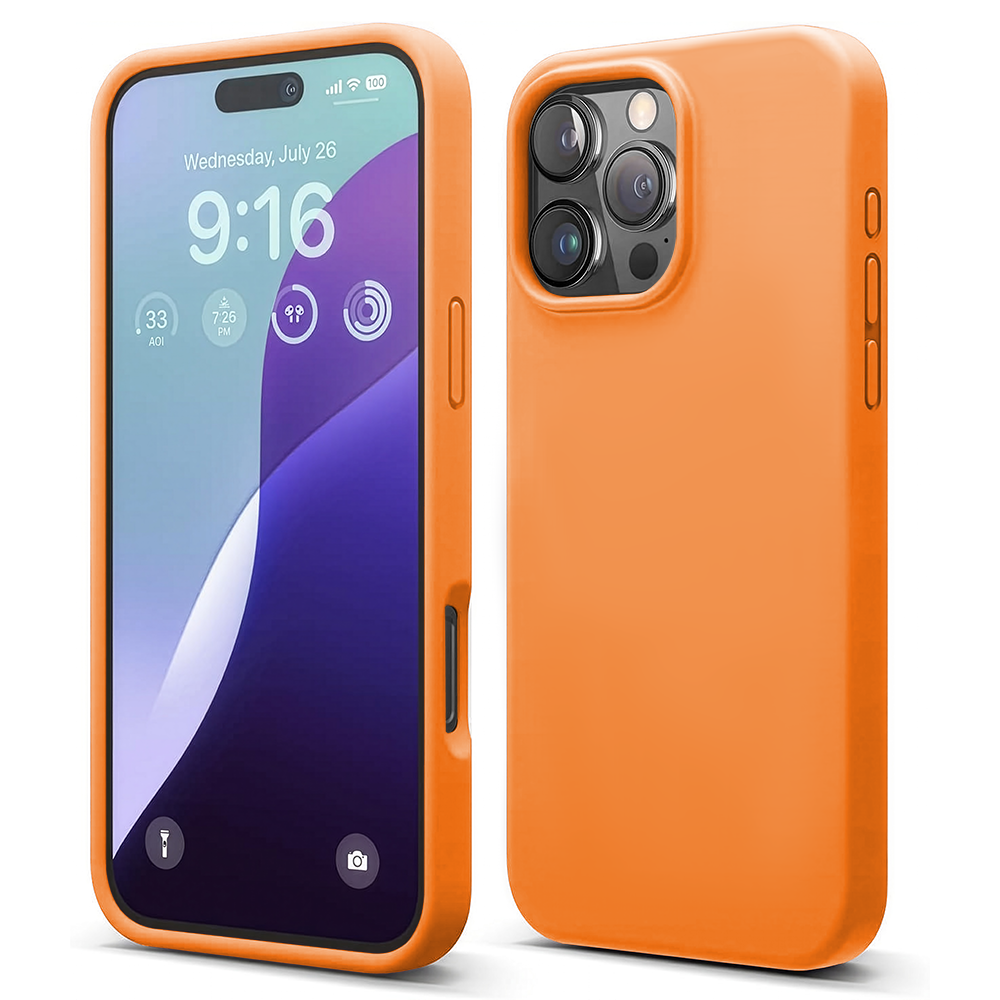 Husa Soft Silicone - iPhone 16 Pro Max - Nectarine