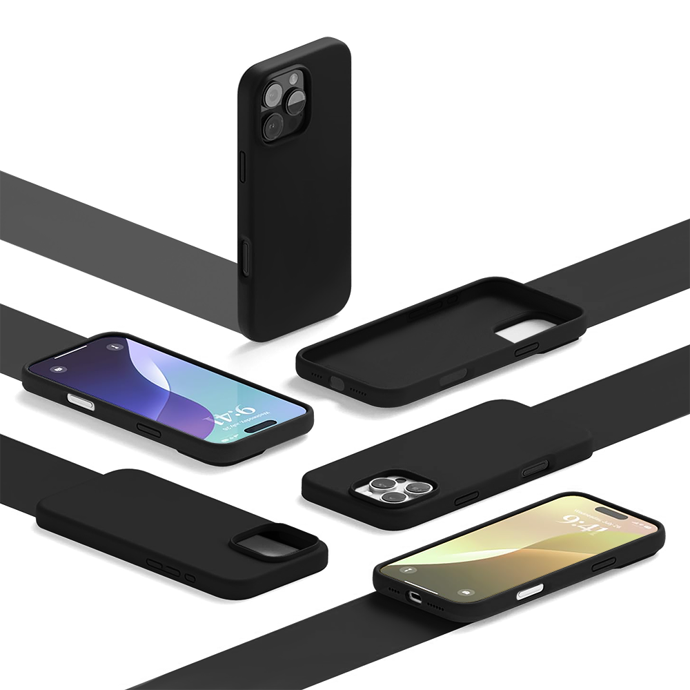 Husa Soft Silicone - iPhone 16 Pro Max - Negru