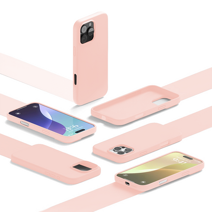Husa Soft Silicone - iPhone 16 Pro Max - Pink Sand
