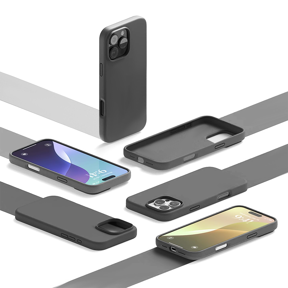 Husa Soft Silicone - iPhone 16 Pro - Dark Grey