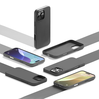 Husa Soft Silicone - iPhone 16 Pro - Dark Grey