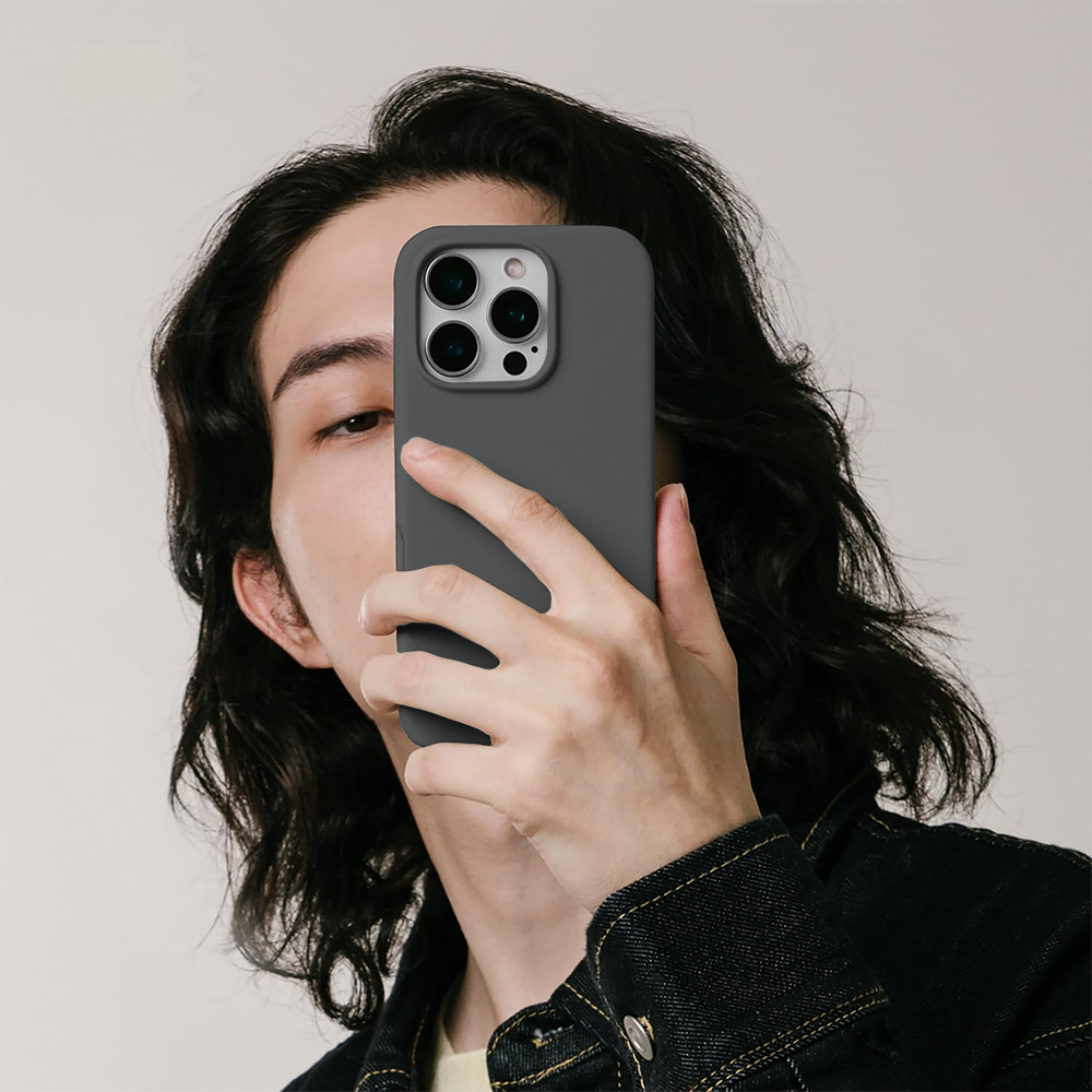 Husa Soft Silicone - iPhone 16 Pro - Dark Grey