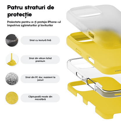 Husa Soft Silicone - iPhone 16 Pro - Galben