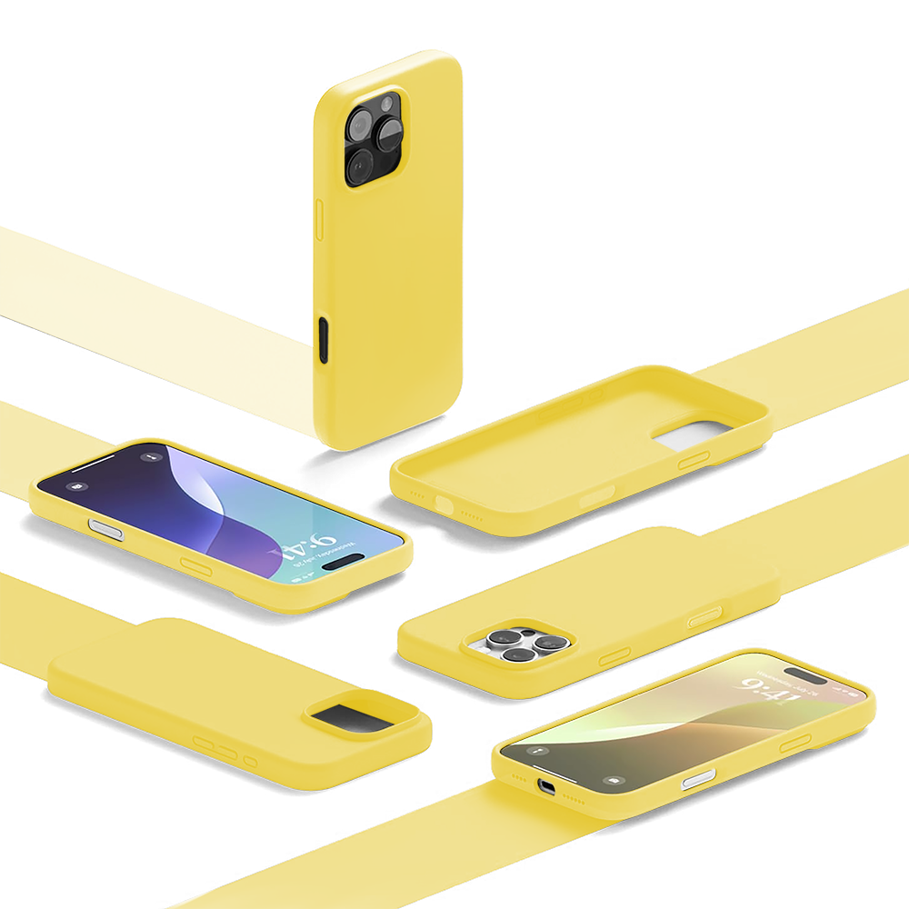 Husa Soft Silicone - iPhone 16 Pro - Galben