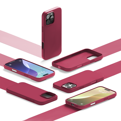 Soft Silicone Case - iPhone 16 Pro - Burgundy