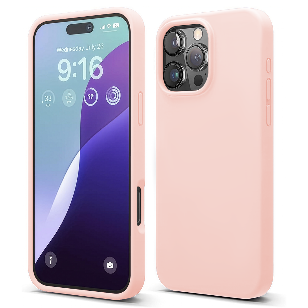 Husa Soft Silicone - iPhone 16 Pro - Pink Sand