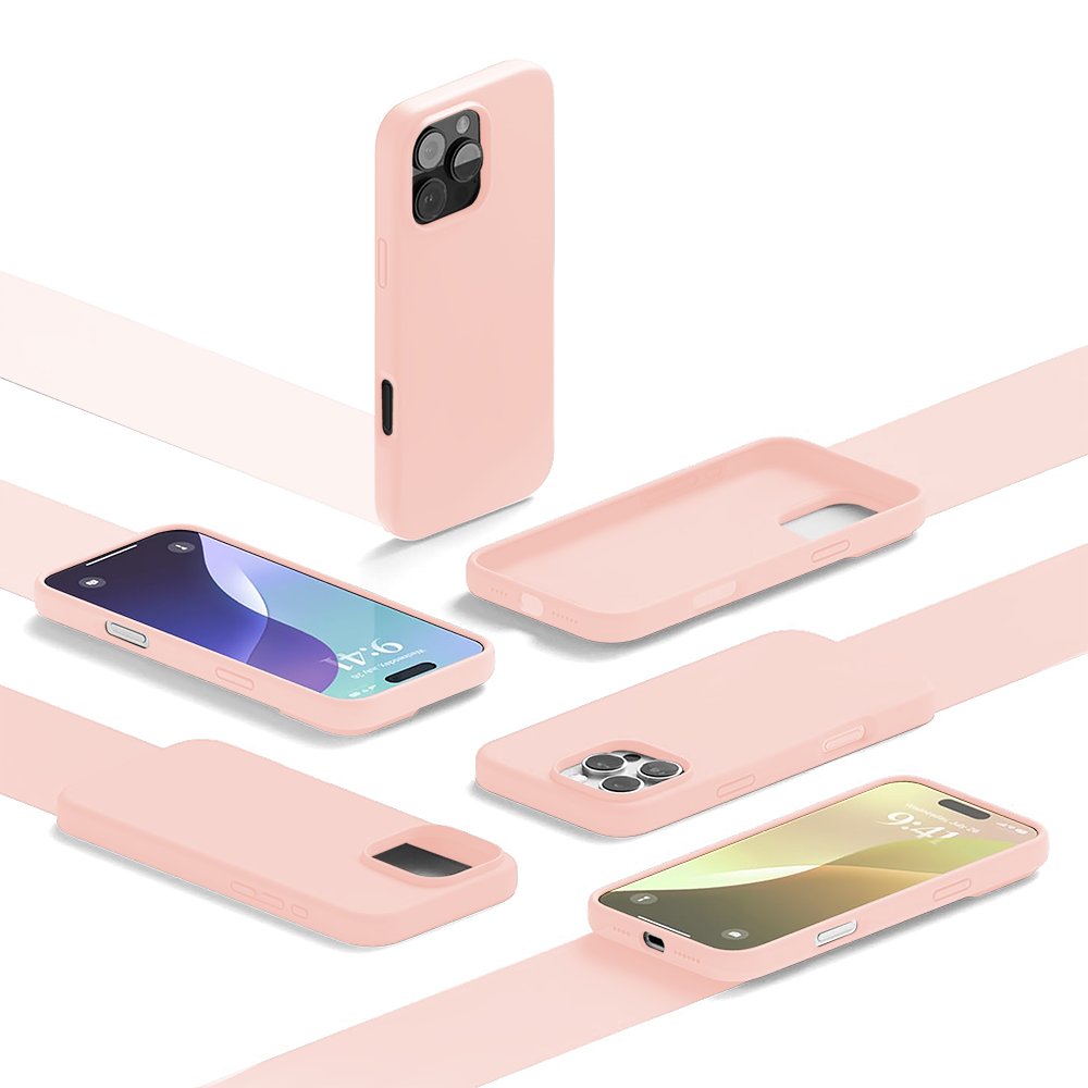 Soft Silicone Case - iPhone 16 Pro - Pink Sand