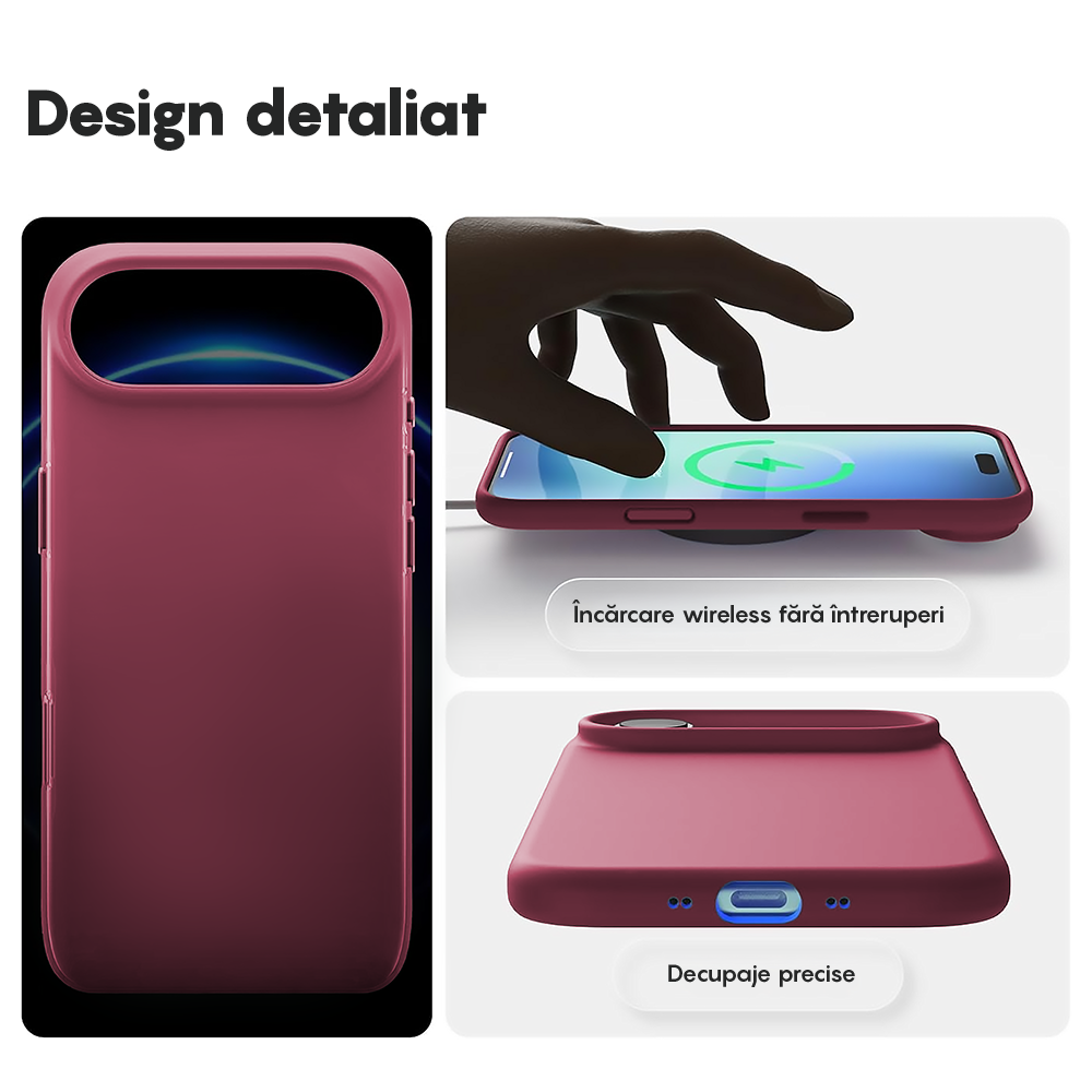 Soft Silicone Case - iPhone 17 Air - Burgundy