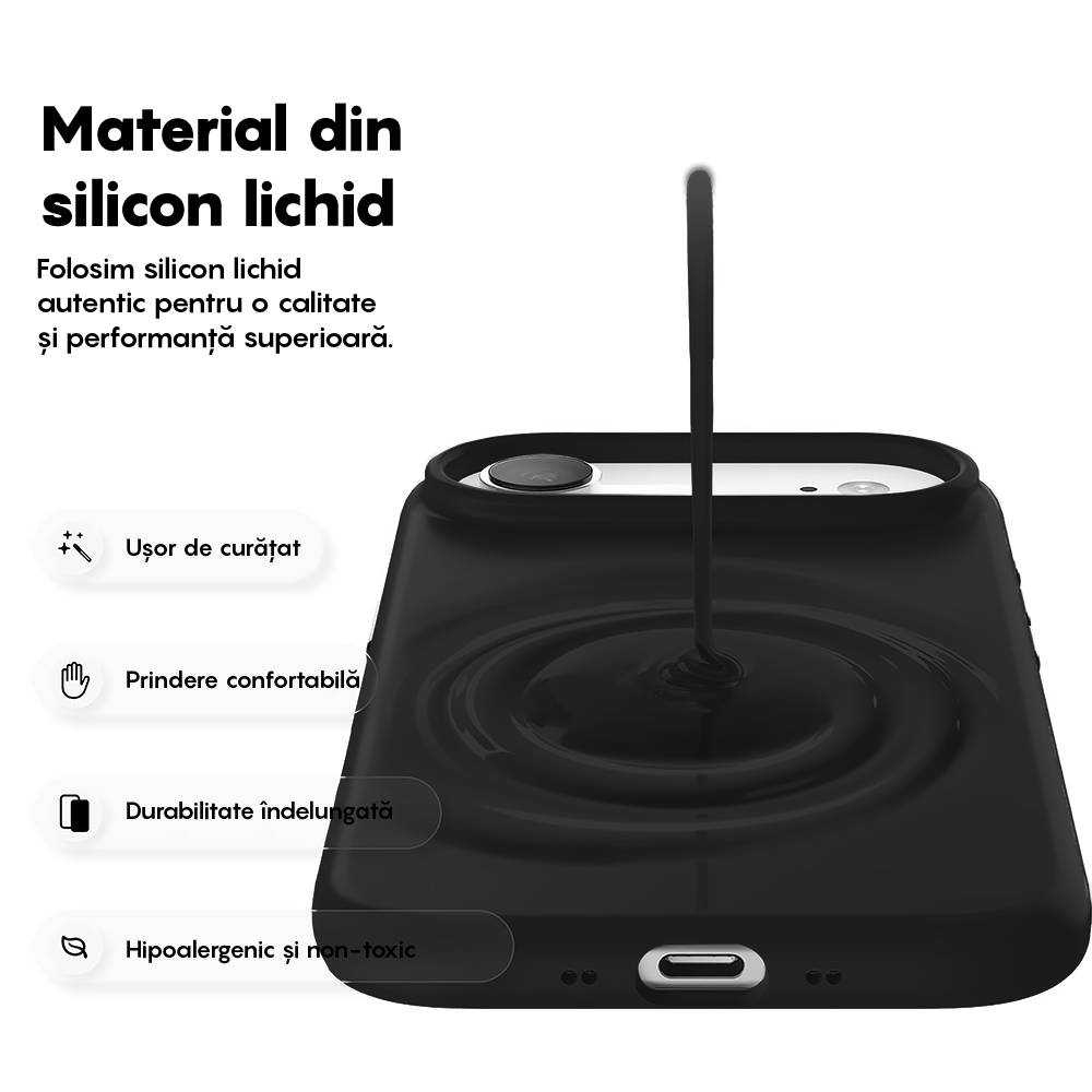 Soft Silicone Case - iPhone 17 Air - Black