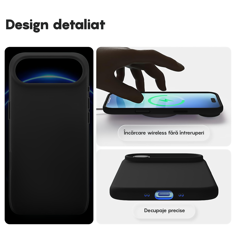 Soft Silicone Case - iPhone 17 Air - Black