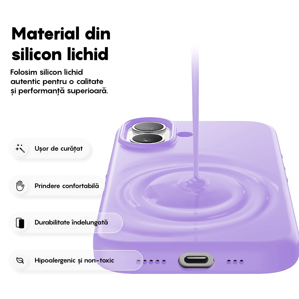 Soft Silicone Case - iPhone 17 - Light Lilac