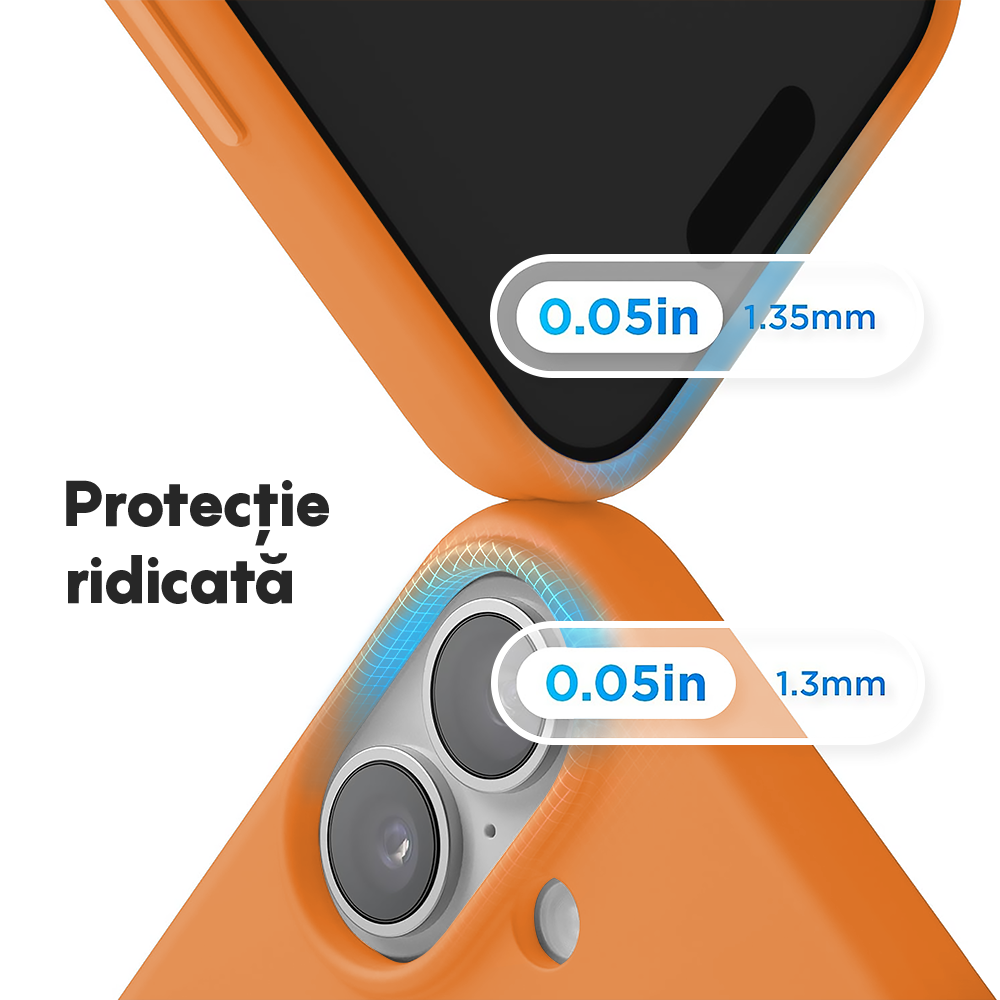 Husa Soft Silicone - iPhone 17 - Nectarine