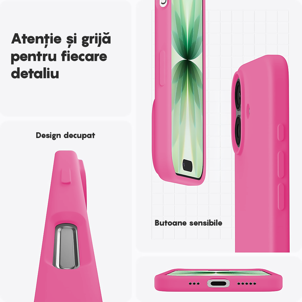 Soft Silicone Case - iPhone 17 - Fuchsia