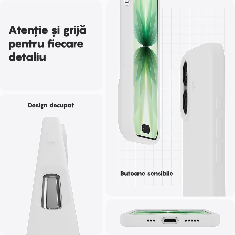 Soft Silicone Case - iPhone 17 - White