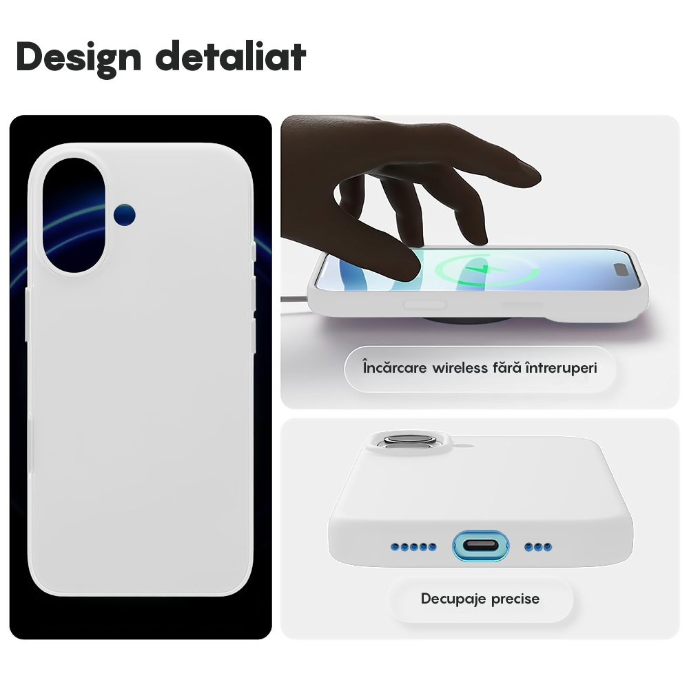 Soft Silicone Case - iPhone 17 - White