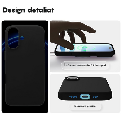 Husa Soft Silicone - iPhone 17 - Negru