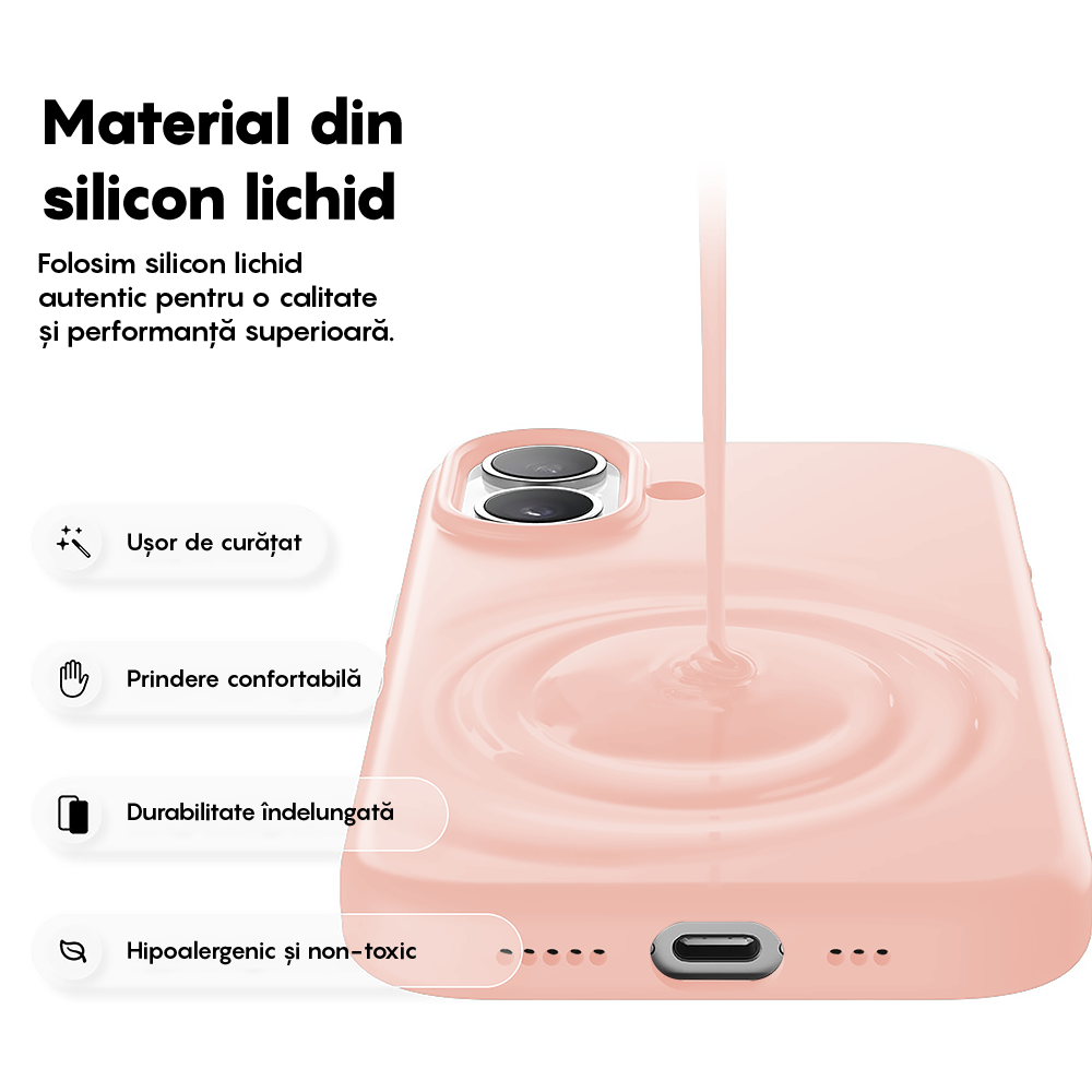 Soft Silicone Case - iPhone 17 - Pink Sand