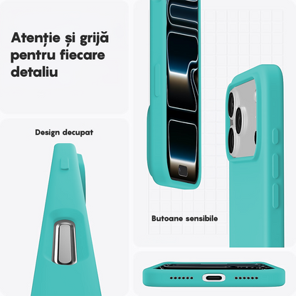 Husa Soft Silicone - iPhone 17 Pro Max - Turqoise