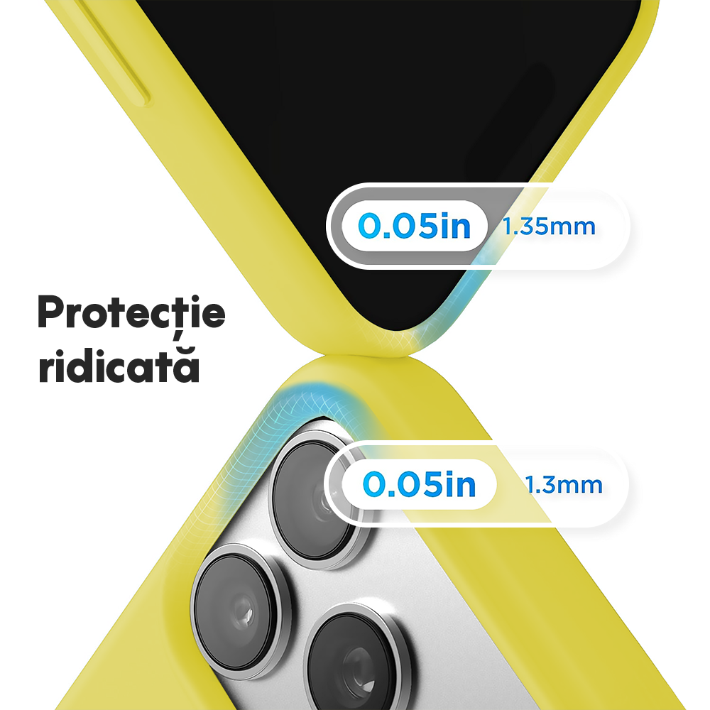 Husa Soft Silicone - iPhone 17 Pro Max - Yellow