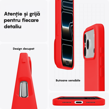 Soft Silicone Case - iPhone 17 Pro Max - Red